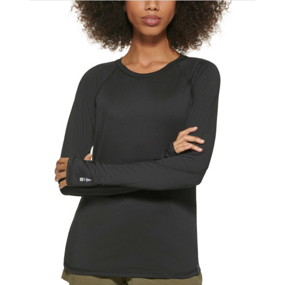 Bass Women's Trail Long Sleeve Performance Shirt -Black - Picture 1 of 4